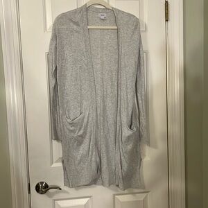 Old Navy open waist-length cardigan - heather gray - size S